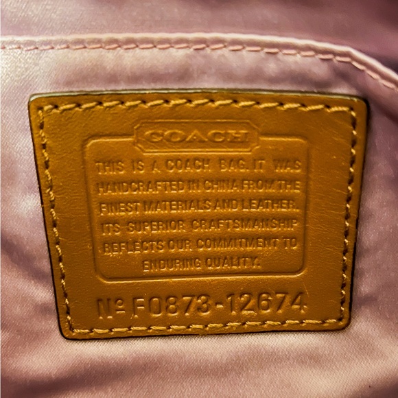 Coach Metallic Brown and Tan Zoe bag - Picture 5 of 7